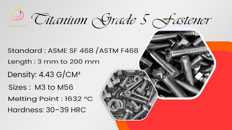 Titanium Grade 5 Fastener