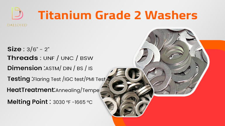 Titanium Grade 2 Washers